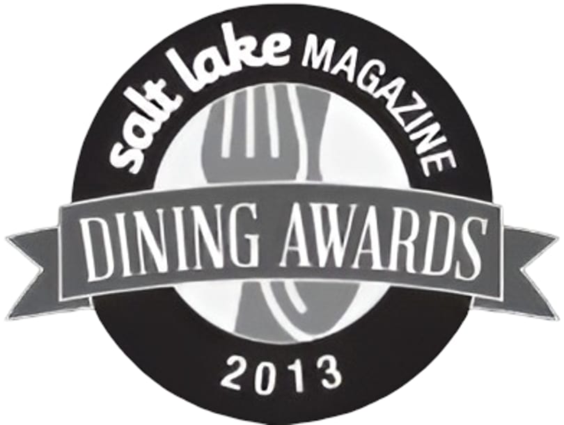 Salt Lake Magazine Dining Awards 2013 logo, featuring a fork and knife.