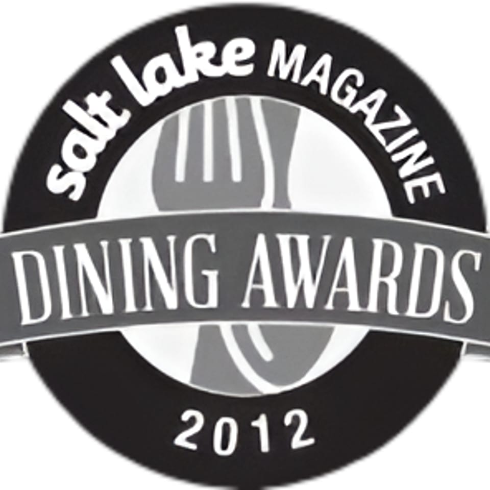 Salt Lake Magazine Dining Awards 2012 logo, featuring a fork and knife.