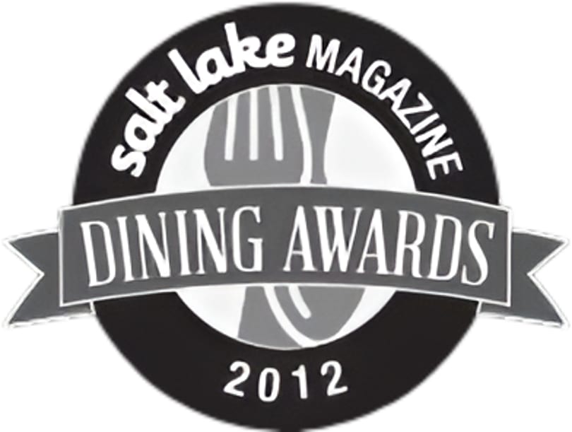Salt Lake Magazine Dining Awards 2012 logo, featuring a fork and knife.