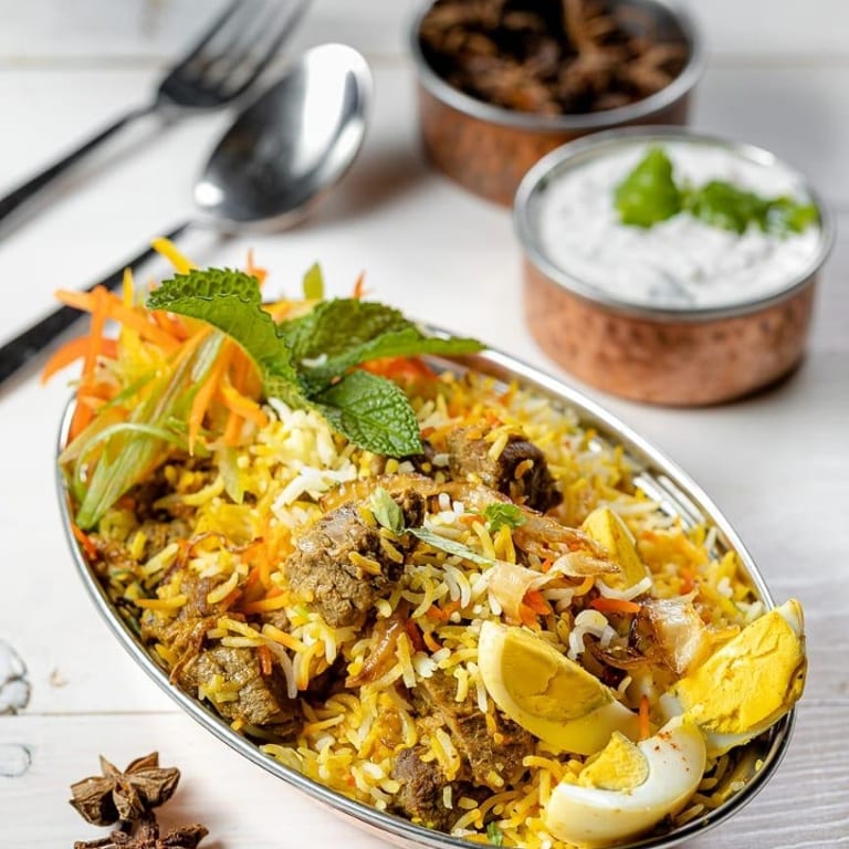 Delicious Lamb Biryani Awaits